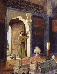 Osman Hamdy Bey Old Man before Children's Tombs France oil painting art